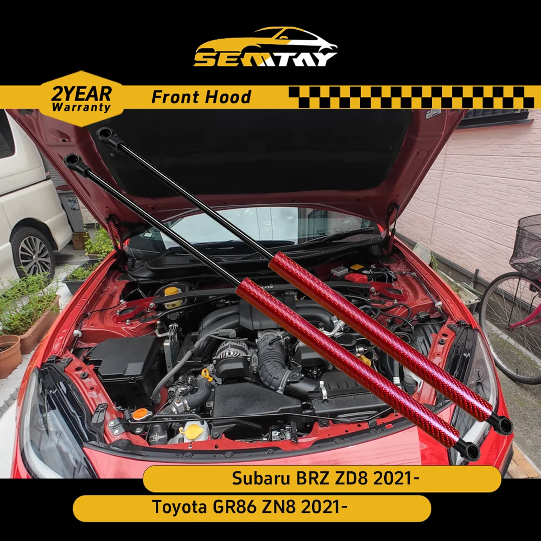 

SEMTAY Hood Struts for Subaru BRZ ZD8/Toyota GR86 ZN8 2021- Bonnet Lift Support Spring Shocks Damper