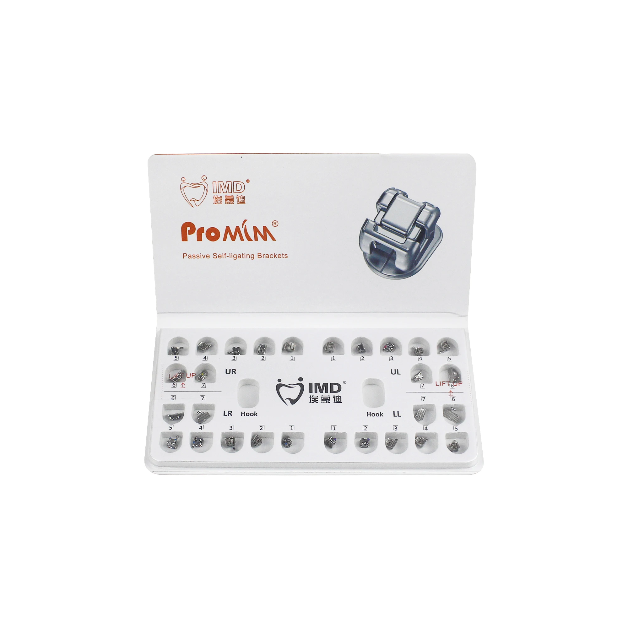 2nd Gen IMD pro MIM Passive Self-Ligating Dental Orthodontic Brackets McBeTr 0.022