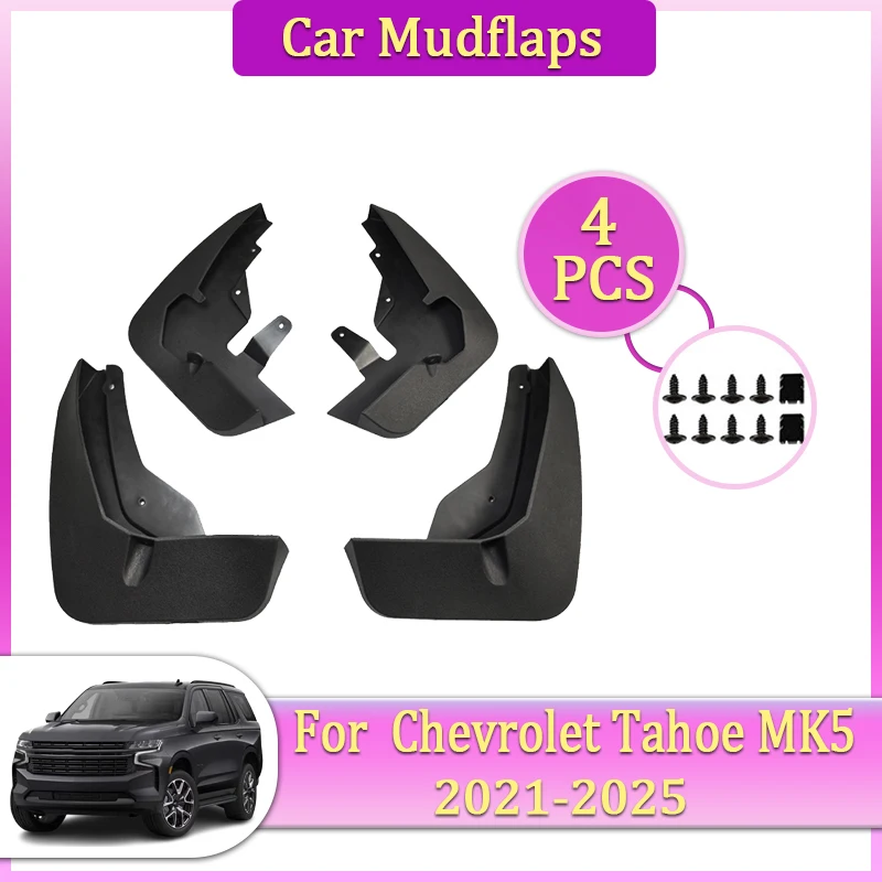 

Car Mudguards Parts For Chevrolet Tahoe MK5 GMC Yukon 2021~2025 Front Rear Mudflap Fender Flare Cover Guard Auto Mud Accessories