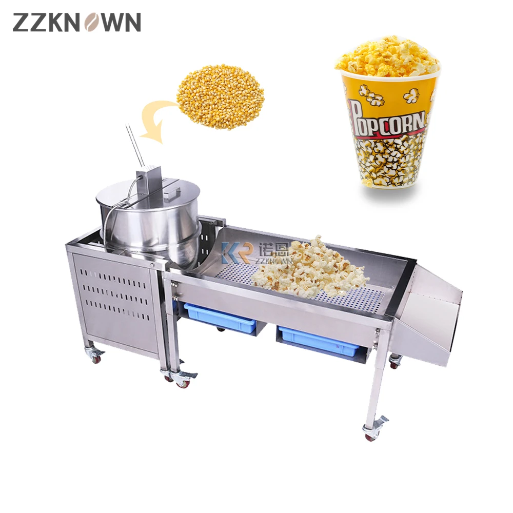 

Industrial Corn Popcorn Making Machine Big Caramel Kettle Gas Popcorn Maker