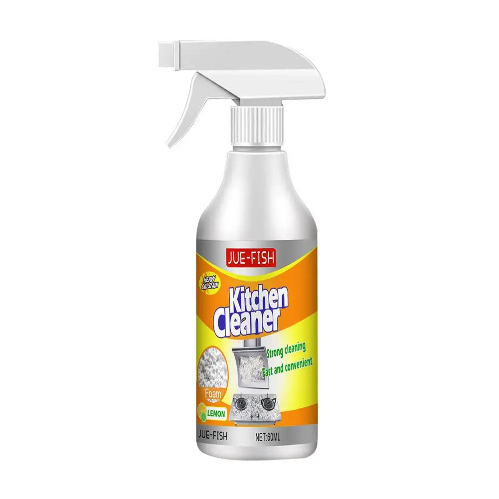 Oil Cleaner Bubble Spray Remover Grease Foam Multipurpose Dirt Oil Cleaning Kitchen Grills Foam Home Cooktop Cleaning Spray