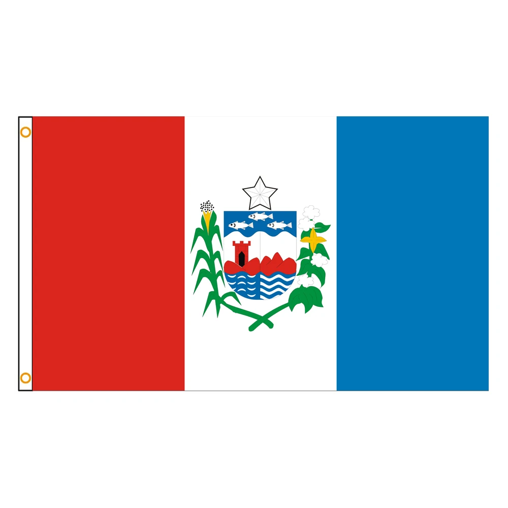 3x5 Ft Alagoas Flag Vivid Color and Fade proof flags of Brazil Polyester with Brass Grommets 3 X 5 Ft