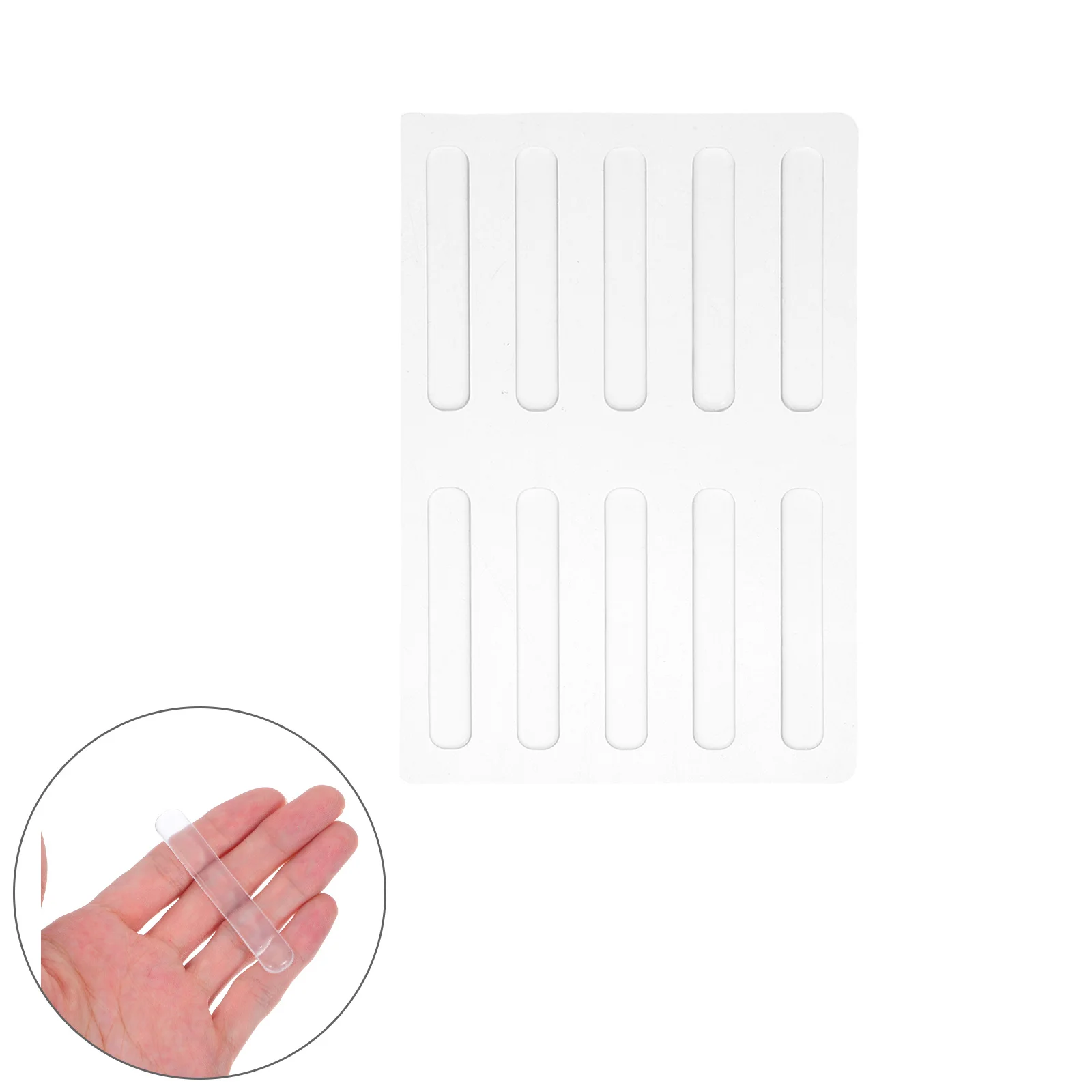 

50Pcs Clear Transparent Anti-Collision Strip Self-Adhesive Furniture Bumper Pads Invisible Door Handle Protector Cabinet Door