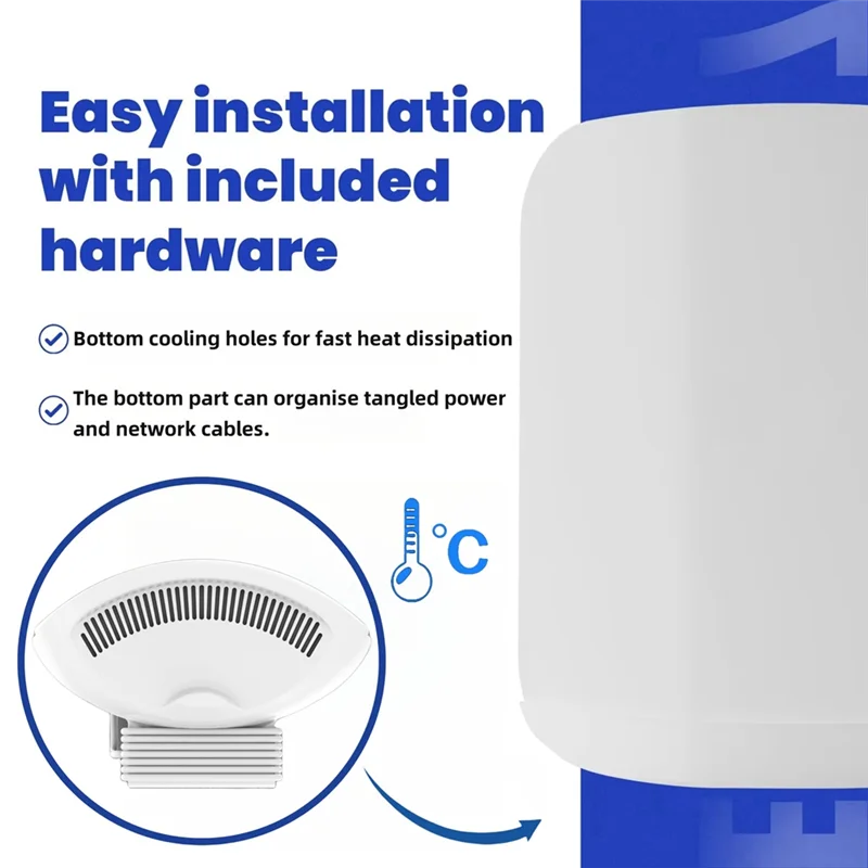 JABS-Router Wall Bracket For EERO Max 7 Aluminum Alloy Wall Mount Sturdy & Durable Space Saving Wall Mount Holder