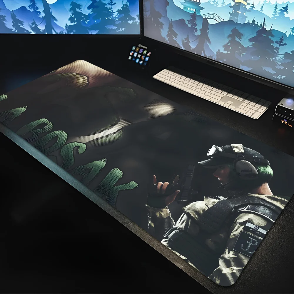 

1pc hot game R-Rainbow Six Siege Non-slip Mouse Pad Suitable For Office Computers Laptops E-sports Game Desk Mats XXL Keyboard