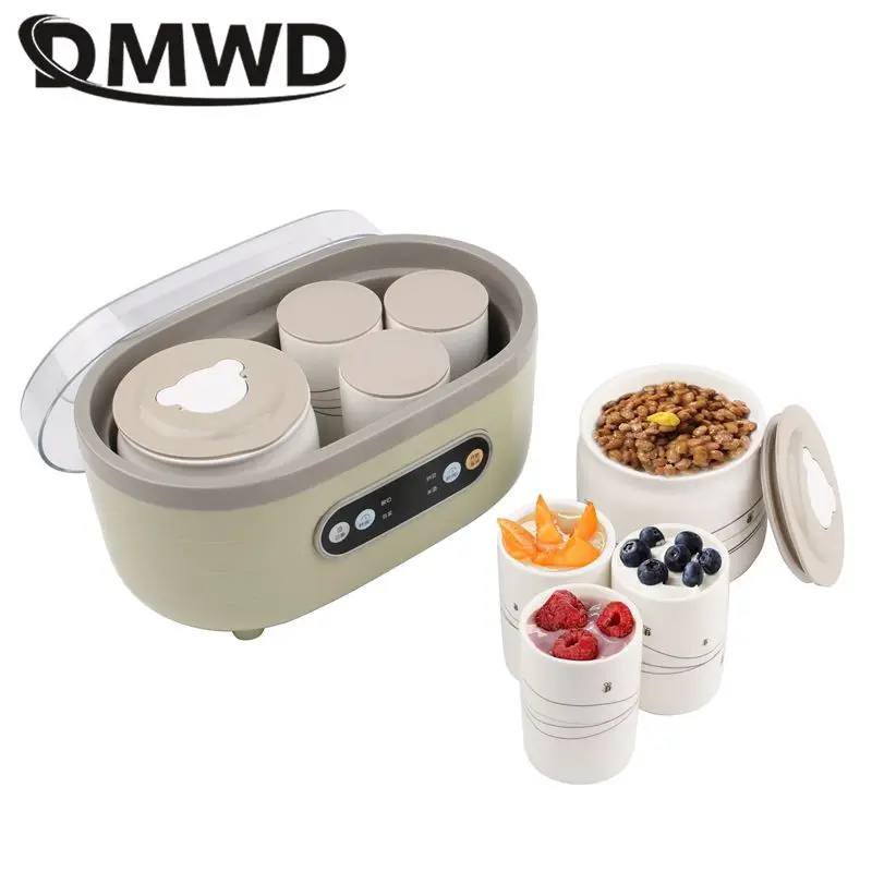 1.75L Multifunctional Thermostatic Brewing machine Intelligent Yogurt Fermenter Rice Wine Natto Kimchi Brew White porcelain Tank