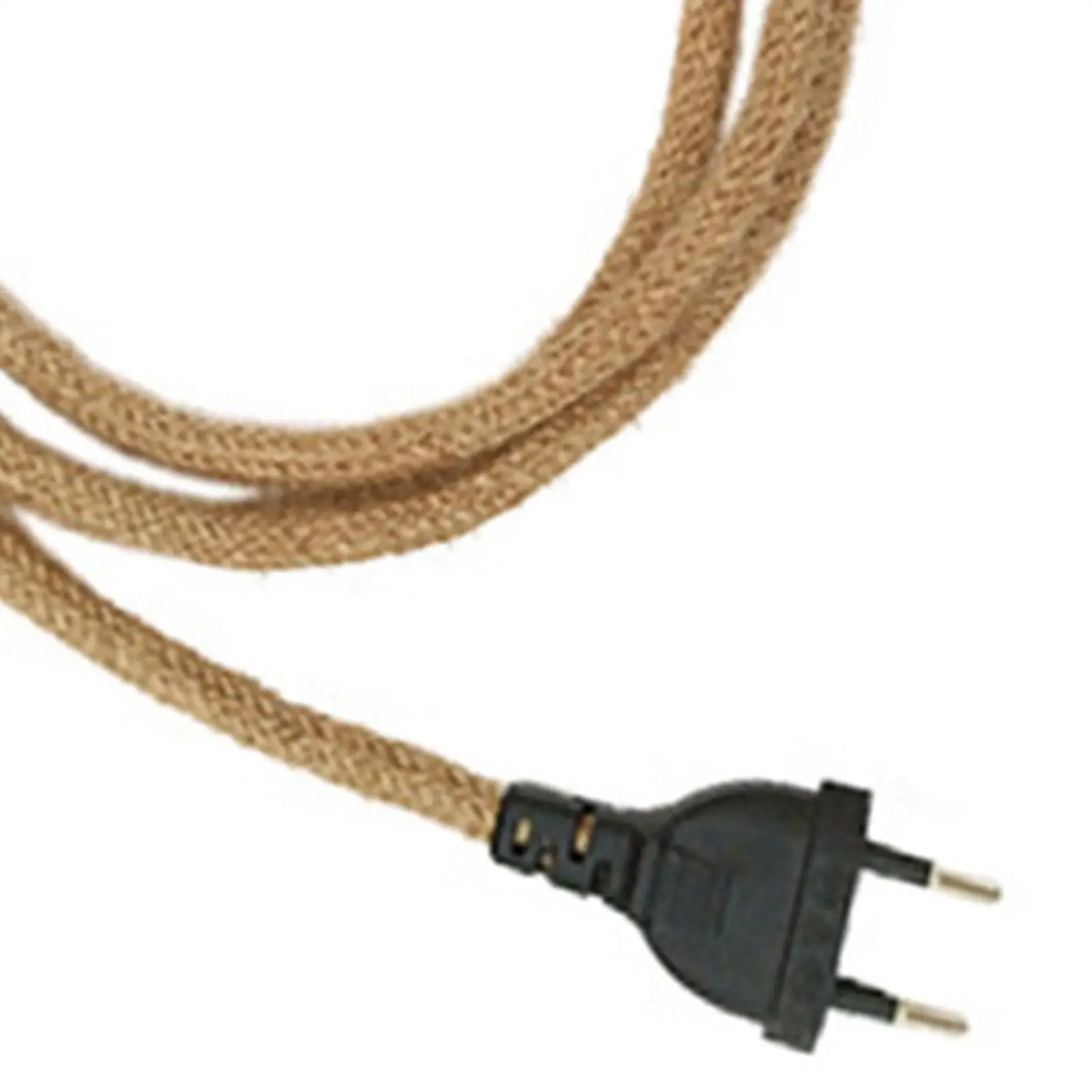Retro Pendant Lamp Power Cord Extension EU Adapter Rope Covered Cable for Wall Lamp and Ceiling Pendant Light