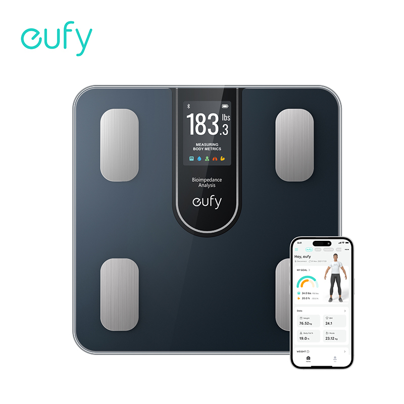  eufy Smart Scale C20 Digital Bathroom Body Fat Scale With Larger TFT Screen All-In-One Display for Offline Use Scale 