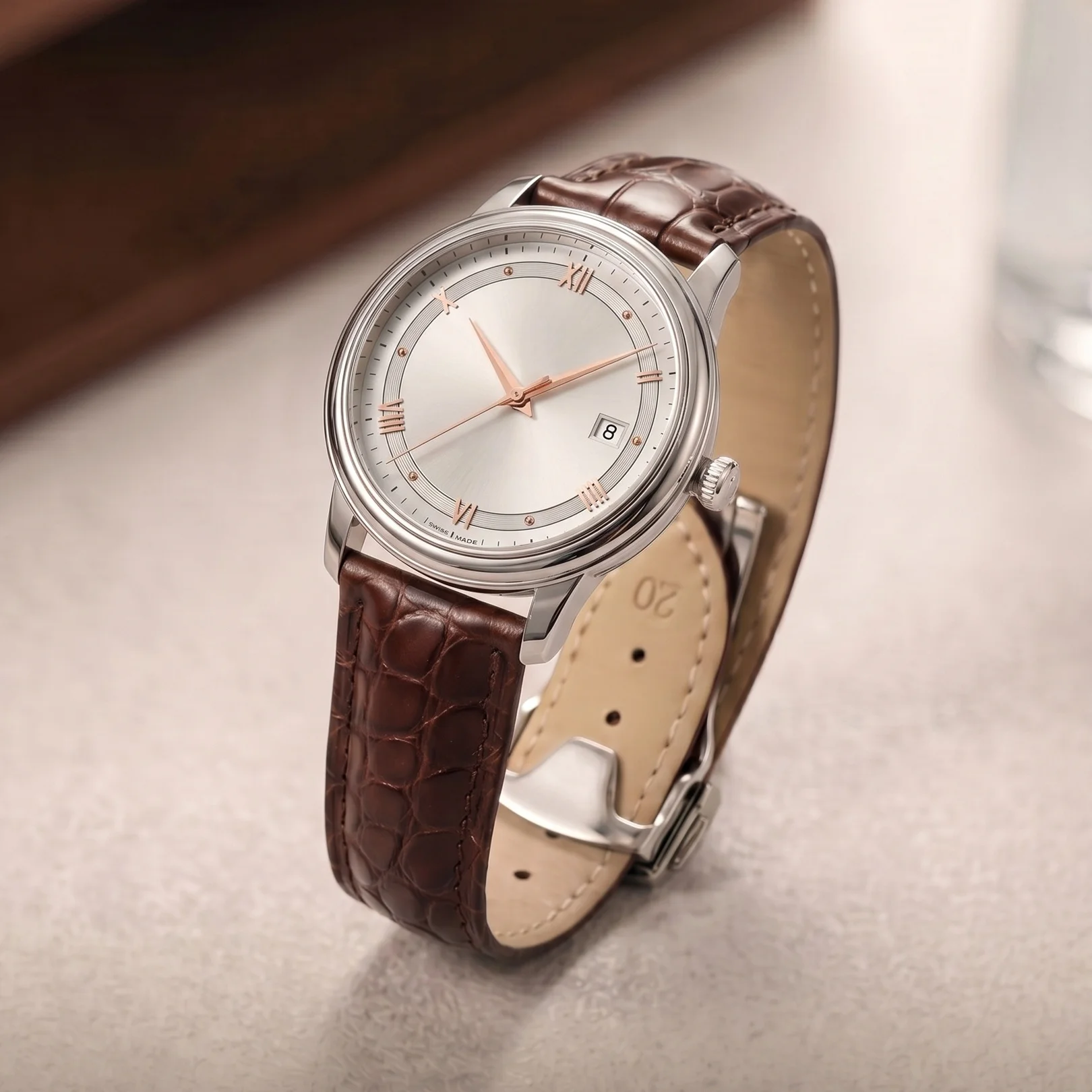 19mm 20mm 21mm 22mm Round Grain Leather Watch Strap for Omega Seamaster De Ville Speedmaster Watchband men Bracelet Wristband