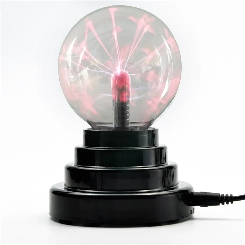 3Inches Night Light USB Charging Magic Plasma Ball for Holiday Party Children Christmas Decor