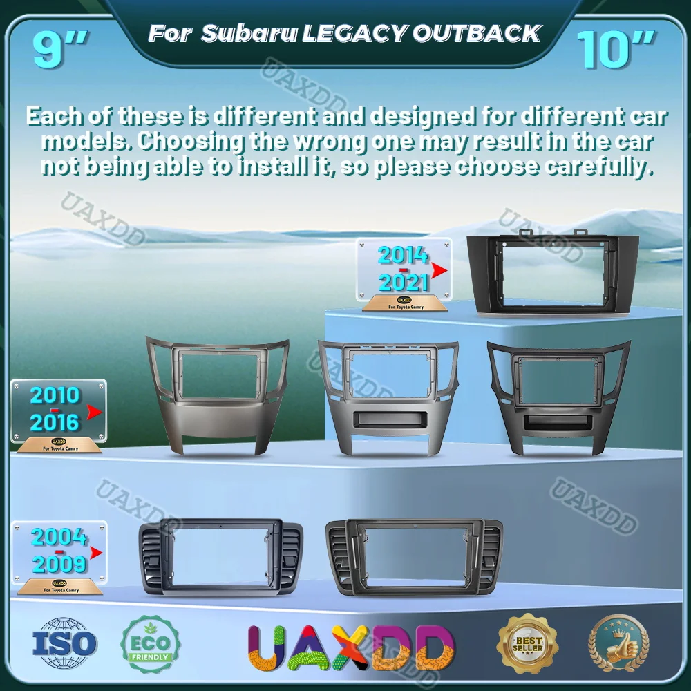 Per il 2004-2016 Subaru LEGACY OUTBACK 9 POLLICI 2014-2021 auto DVD MP5 radio Android frame lettore video cruscotto kit stereo multimediale
