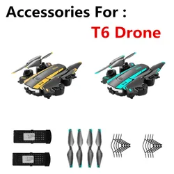 T6 Drone Battery 3.7v 1800 mAh  Propeller Maple Leaf  For T6 Drone Spare Parts Original Accessories  T6 Drone Battery