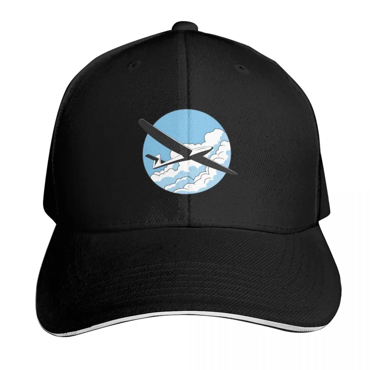 

Glider Plane Pilot Sailplane Biplane aerial floating soaring Baseball Cap Golf Hat Man Sunhat Thermal Visor Caps Women Men's