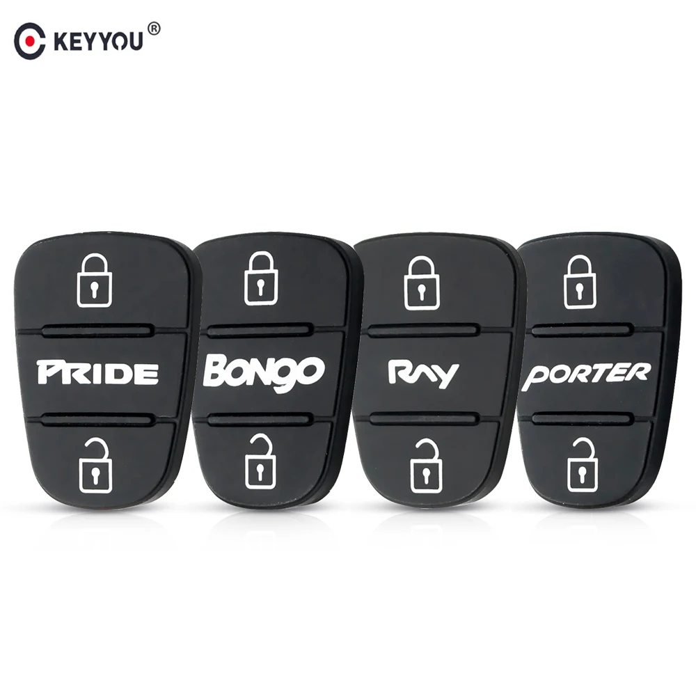 

KEYYOU Replacement Rubber Button Pad For Hyundai Solaris l10 l20 l30 Kia K2 K5 PRIDE BONgo RNY PORTER Flip Remote Car Key Shell