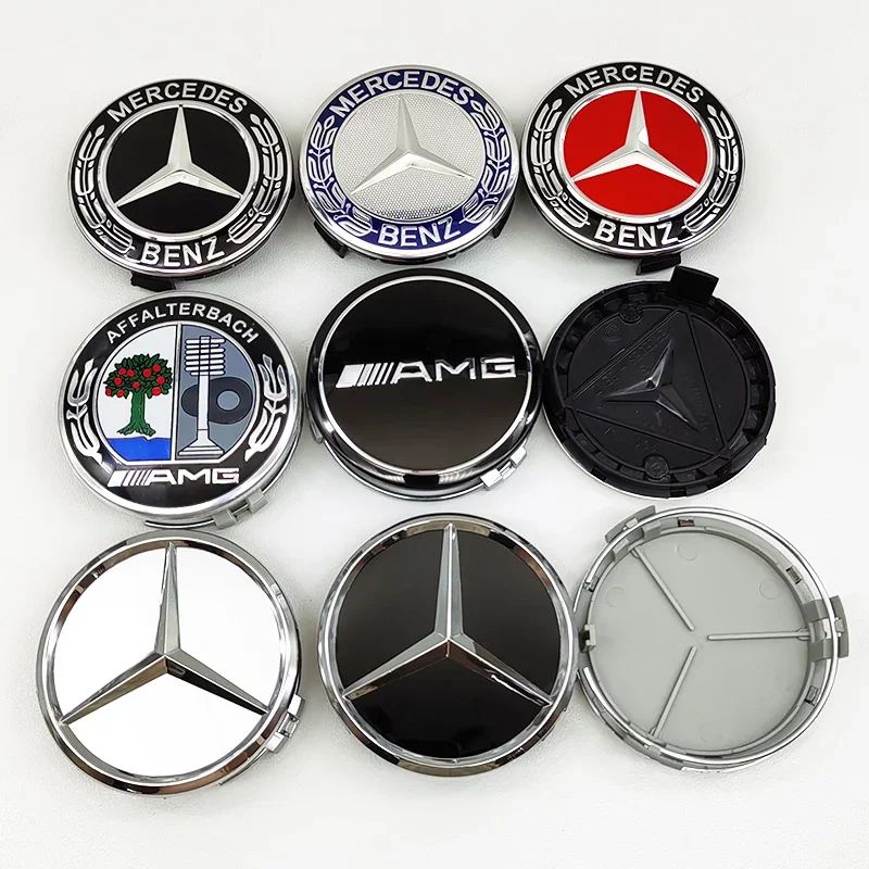 

4pcs ABS 75mm Car Wheel Center Hub Caps For Mercedes Benz W176 W177 W246 W203 W204 W205 W212 W213 X156 W117 W118 X253 W166 W167