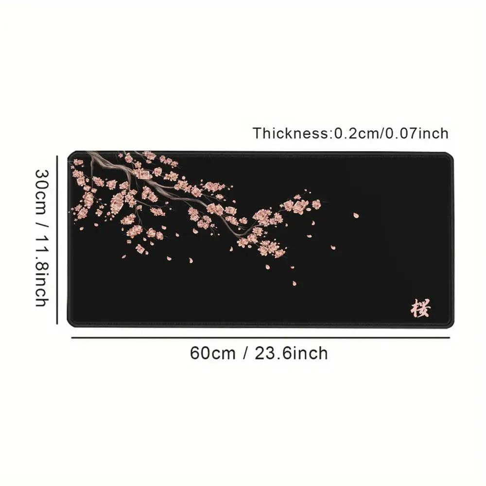 

Japan Cherry Blossom Mouse Pad Gray Laptops Gaming Deskmat Sakura Mousepad Anime Office Carpet Gamer Keyboard Computer Desks