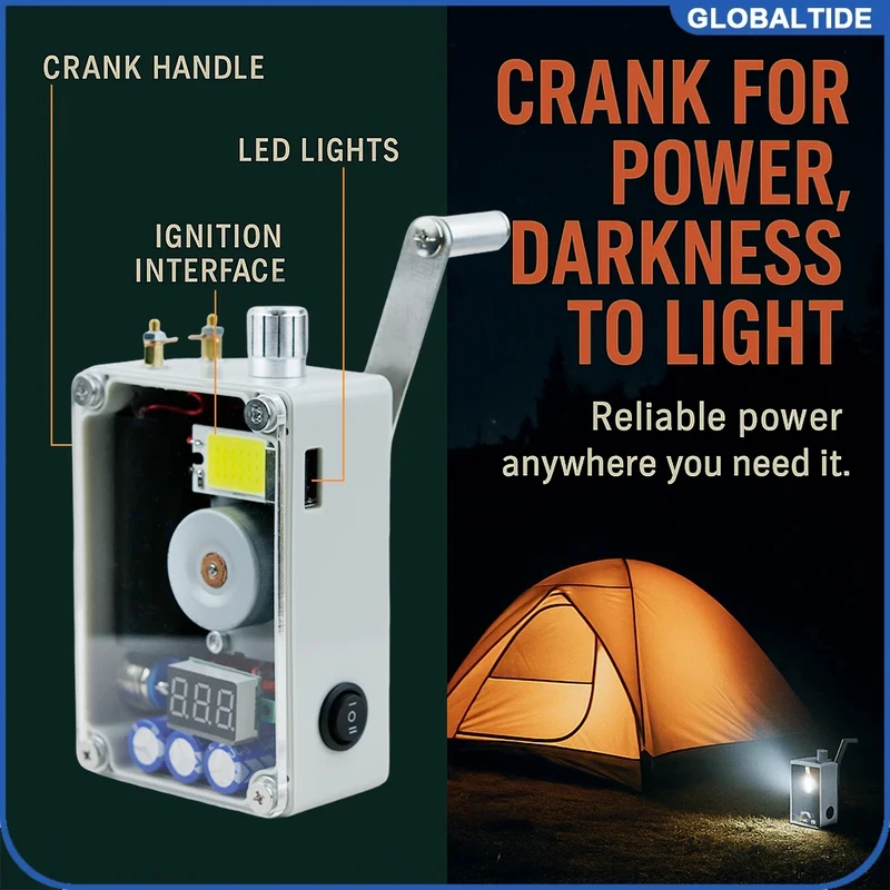 | Portable Lighting Ignition USB Charging Hand Operated Generator Can Ignite 40-50 Times In 2 Minutes