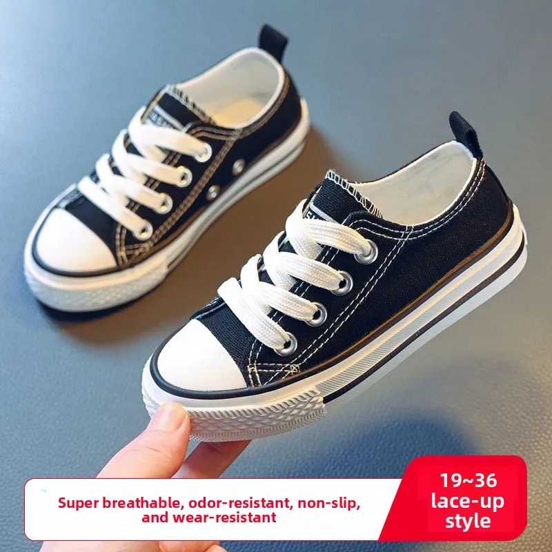 2026 Spring Autumn New Kids Boys Girls Toddlers Soft Sole Canvas Casual Shoes