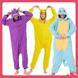 Pokemon Gengar Snorlax Costume Adult For Clothing Pikachu Cosplay High Quality Full Body Pijama Anime One-Piece Lovers Pajamas