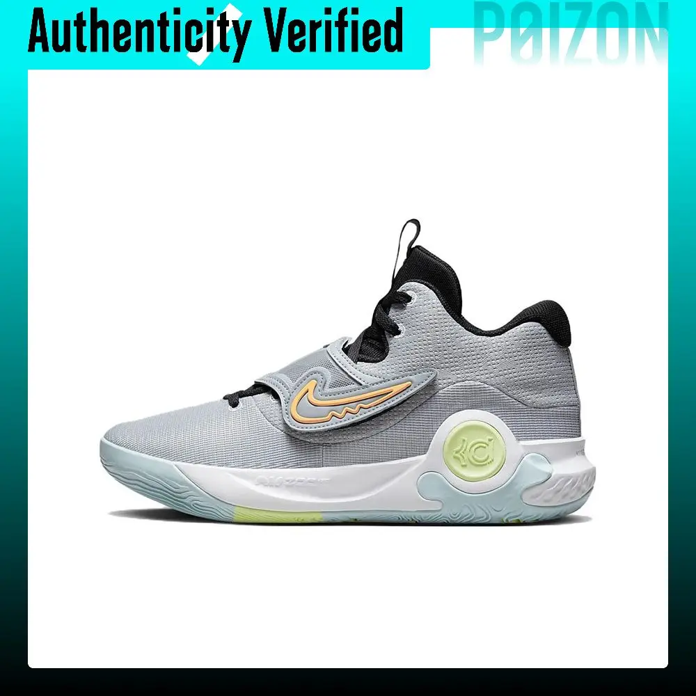 Nike KD Trey 5 X Basketball Shoes Men's Low-top Gray/Green DJ7554-009