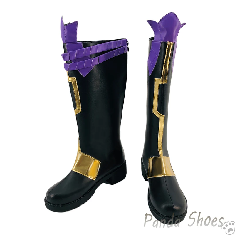 Genshinimpact Xiao Cosplay Shoes Anime Game Cos Long Boots Game Xiao Cosplay Costume Prop Shoes for Con Halloween Party