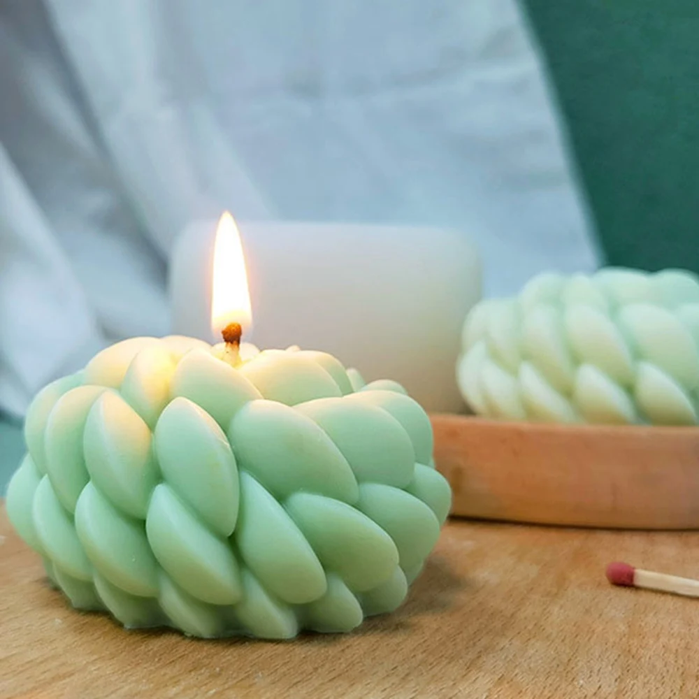 1Santa Anna Flower Candle Silicone MoldDIY Santa Anna Mousse Candle Silicone Mold Scented Making Tools 3D DIY Handmade Fragrance