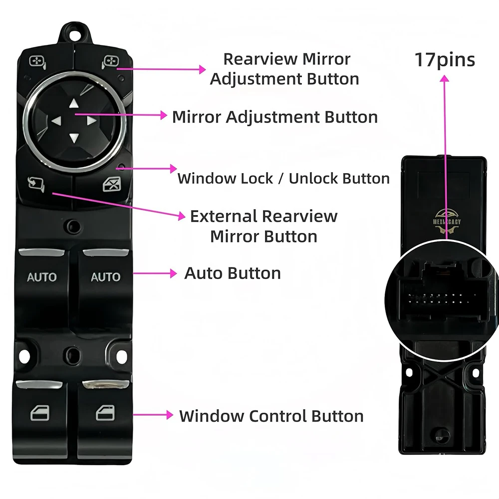 For Ford Explorer 2011 2012 2013 2014 2015 Car Electric Master Window Switch Lifter Control Button BB5T-14540-AGW BB5T-14541-BGW