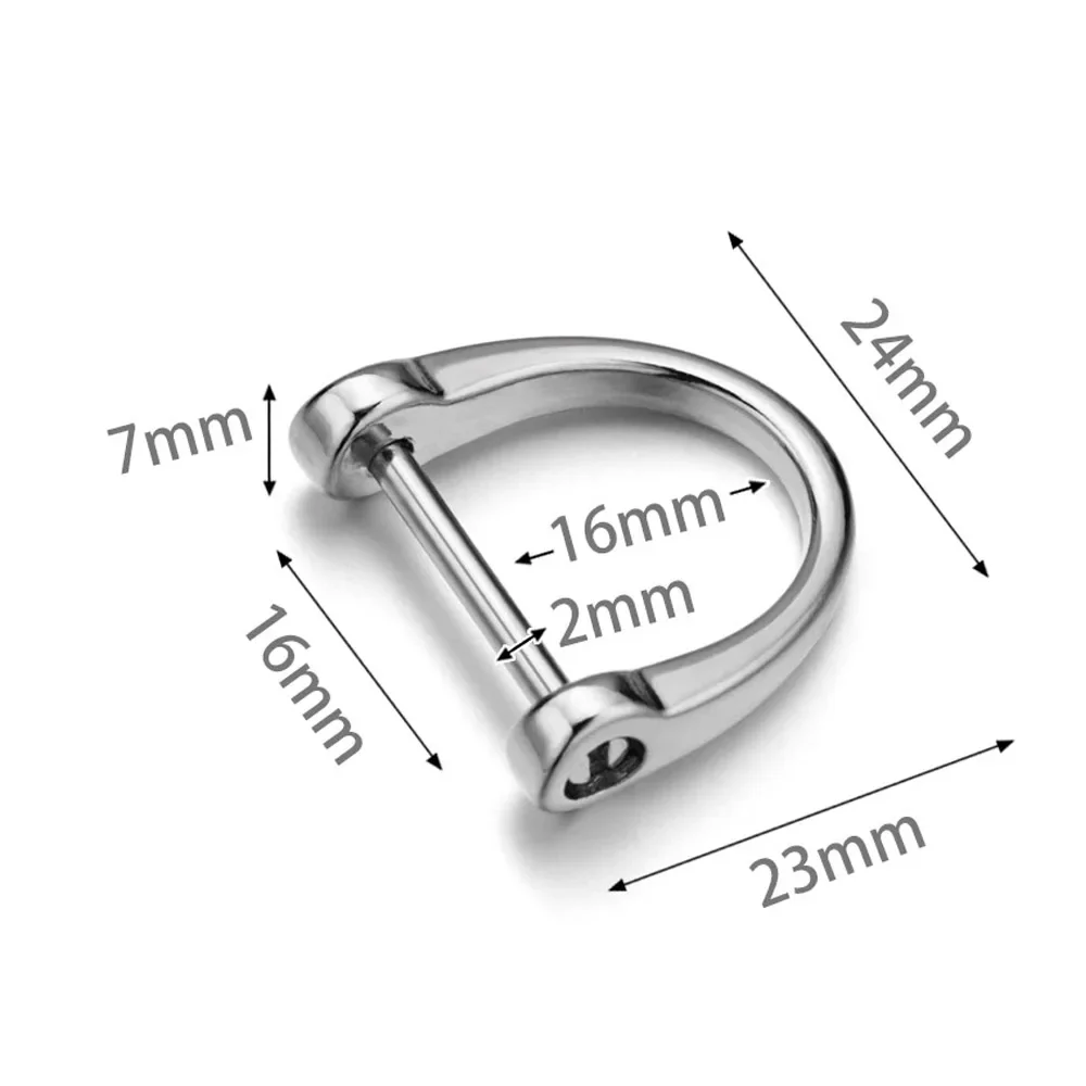 Horseshoe Key Chain Ring Holder D Shape Car Keychain Thick Rod Classic Buckle Interior Accessories Bag Repair Parts Buttons P032