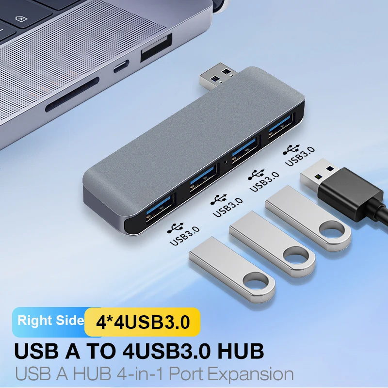 

USB3.0-концентратор для ноутбука, 5 Гбит/с, высокоскоростной расширитель данных, мульти-USB-порт, USB-адаптер для ноутбука, Windows, ПК, Mac, принтер, флэш-накопитель