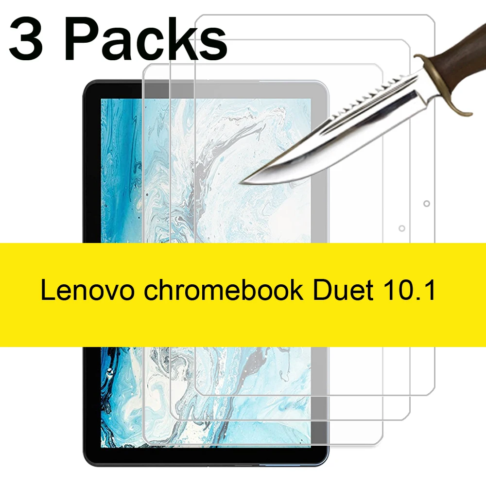 3PCS for Lenovo ideapad duet chromebook 10.1 CT-X606 CT-X636F glass screen protector tablet protective film 9H 2.5D clear film