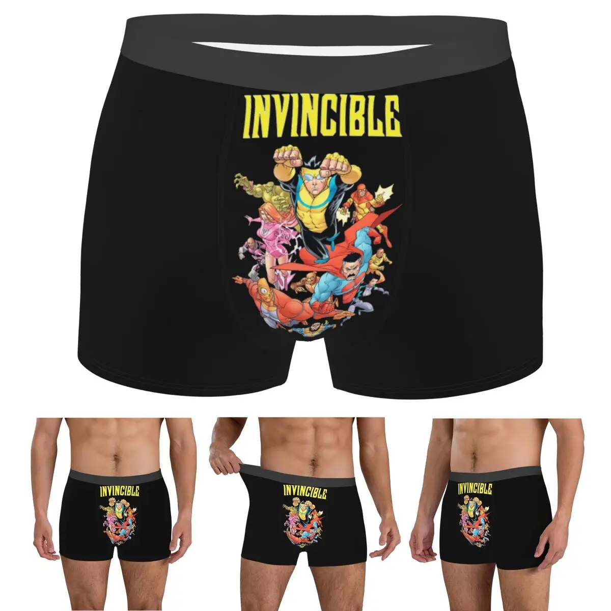 

Boxer Underpants Shorts Invincible Panties Male Ventilate Underwear for Homme Man Boyfriend Gifts