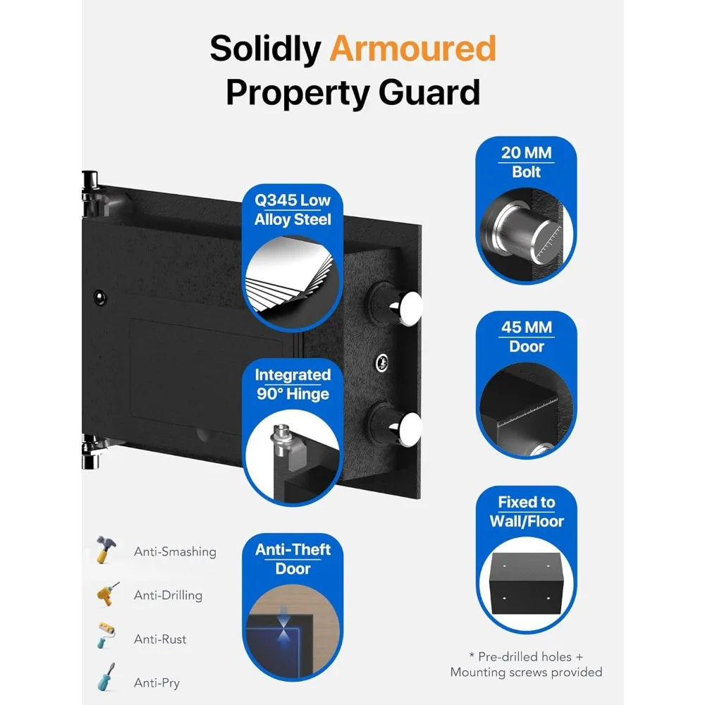 آمن للمنزل الذكي WiFi مع قفل التطبيق، والإنذار، وأوامر الصوت، ومنبه الكفى، وكشف العبث، ووضع المجمدة، وإدارة الحساب الفرعي #6