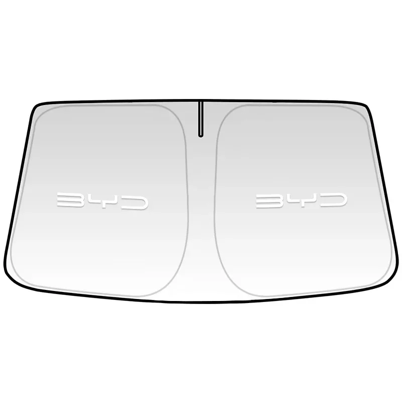 Heat Insulation Windshield Sun Visor For BYD Song Yuan Seal Dolphin Atto3 Han Tang BYD Logo UV‑Blocking Foldable Interior Access
