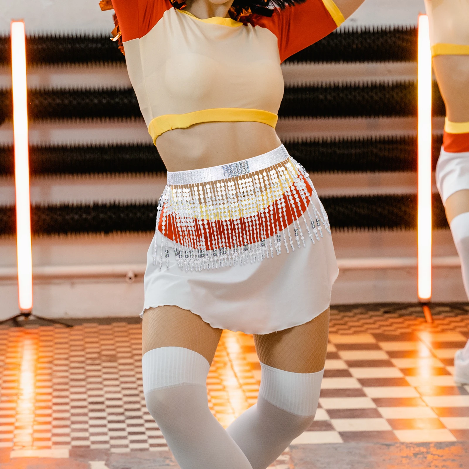 

Stage Costume Trim Sequin Lace For Latin Dance Clothing Diy Tassel Fringe Sewing Supply Garment Making Trim