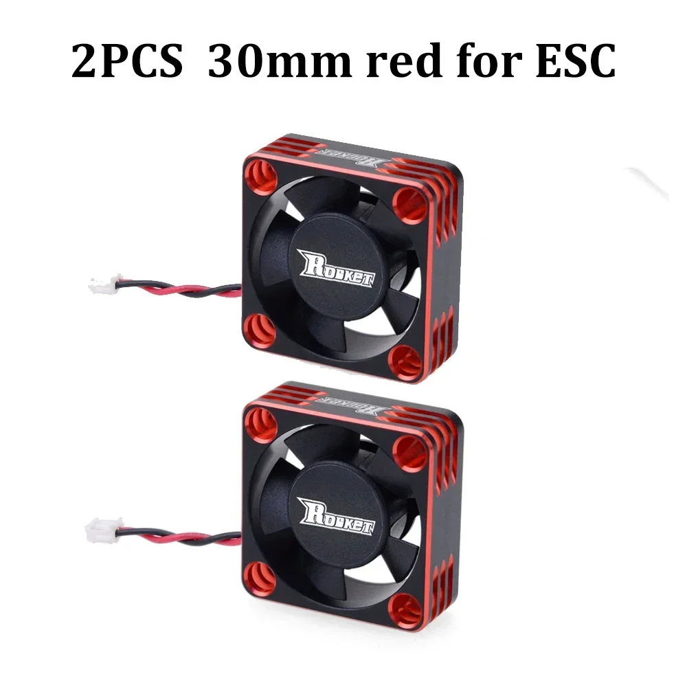 2PCS OVERTREFFEN HOBBY Koelventilator 25/30/35/40/50mm Raket Warmteafvoer Fans Metalen Motor Fan Cover voor Borstelloze Motor RC AUTO