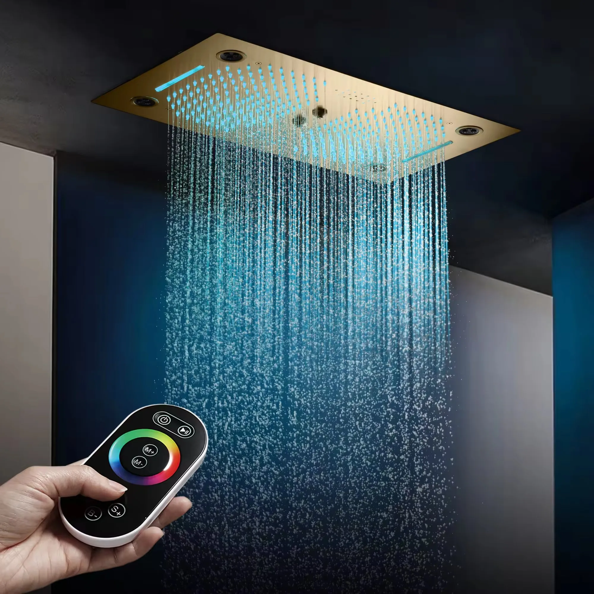 Custom Rain Shower System 400*700mm 4-Function Shower Set Digital Shower Set With Music