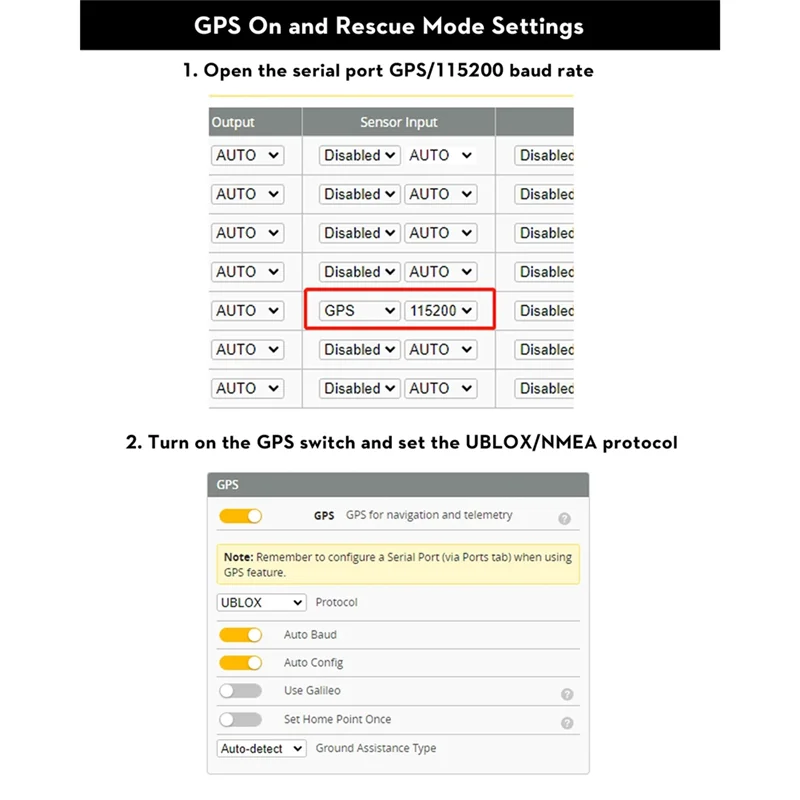 ABSQ-For FPV Drone Compatible GPS Module For FLYWOO GOKU GM10 Pro V3 With QMC5883L Compass 72 Searching Channels