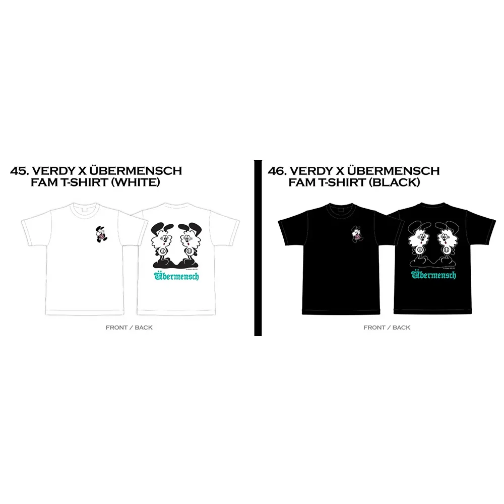 

KPOP GD 2025 WORLD TOUR MERCH T-Shirt Cartoon Printed O-Neck Short Sleeve G-DRAGON Übermensch Clothes