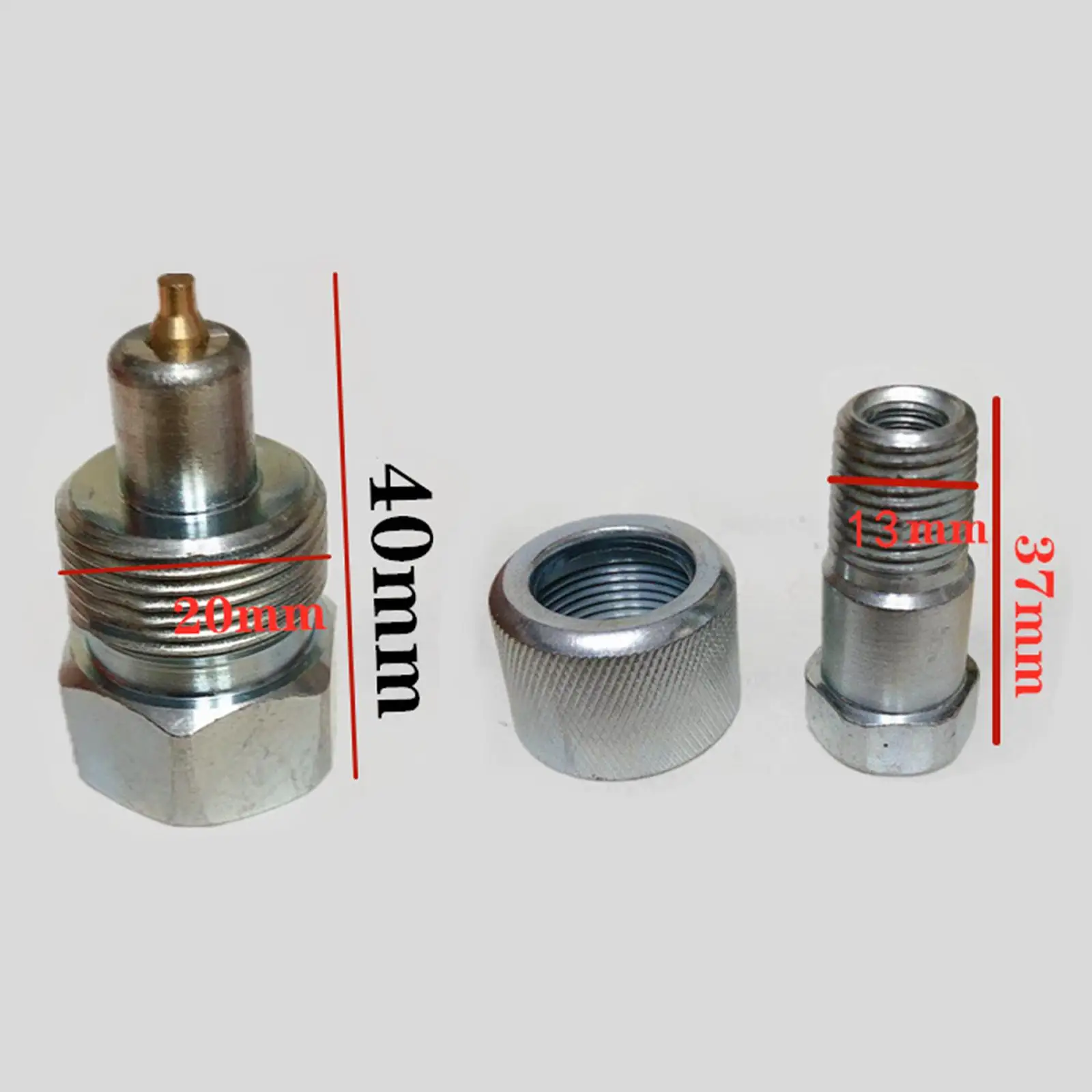 Hydraulic Jack Coupler Replace Parts Male and Female Accessories Metal Easy to Install Adapter