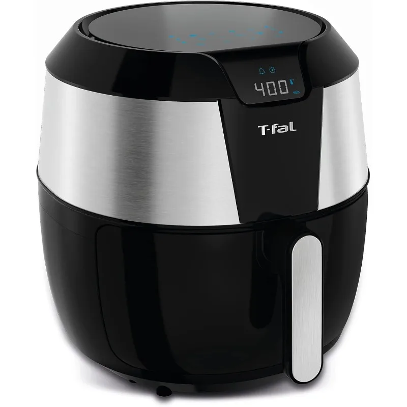 Combinação de fritadeira e grelha de ar Fry XXL com tela de um toque, 8 programas predefinidos, 5,9 quartos, preto e aço inoxidável