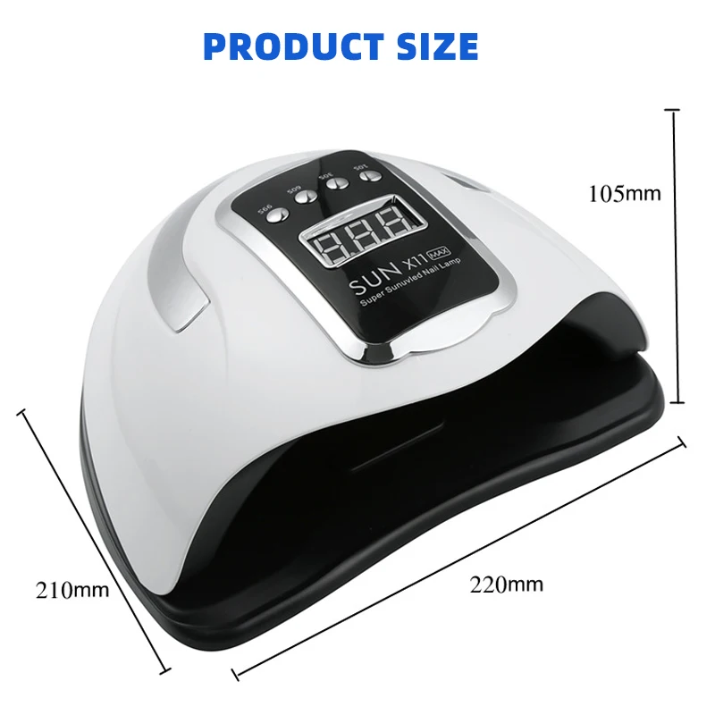 300W Professional Nail Dryer Lamp Powerful 66LEDs UV LED Lamp For Nails Drying Gel Polish With Smart Sensor Manicure Machine