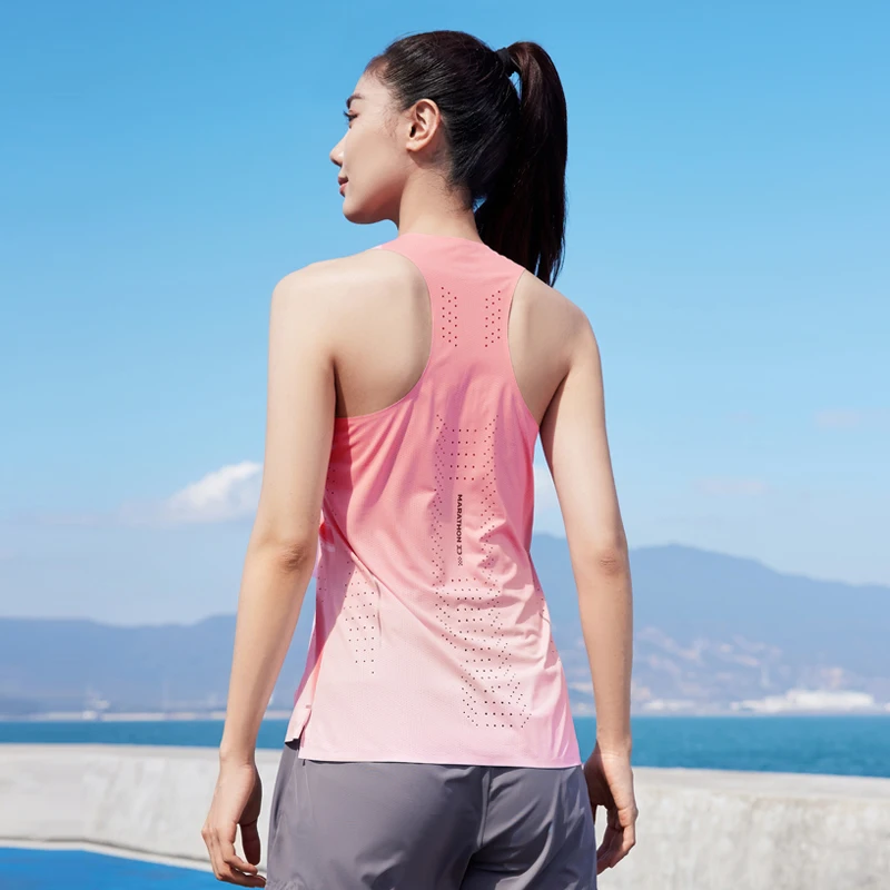 361 Degrees Women Vest Sports Summer Running Marathon Quick-drying Fitness Breathable Sleeveless Basketball Shirt 662422504