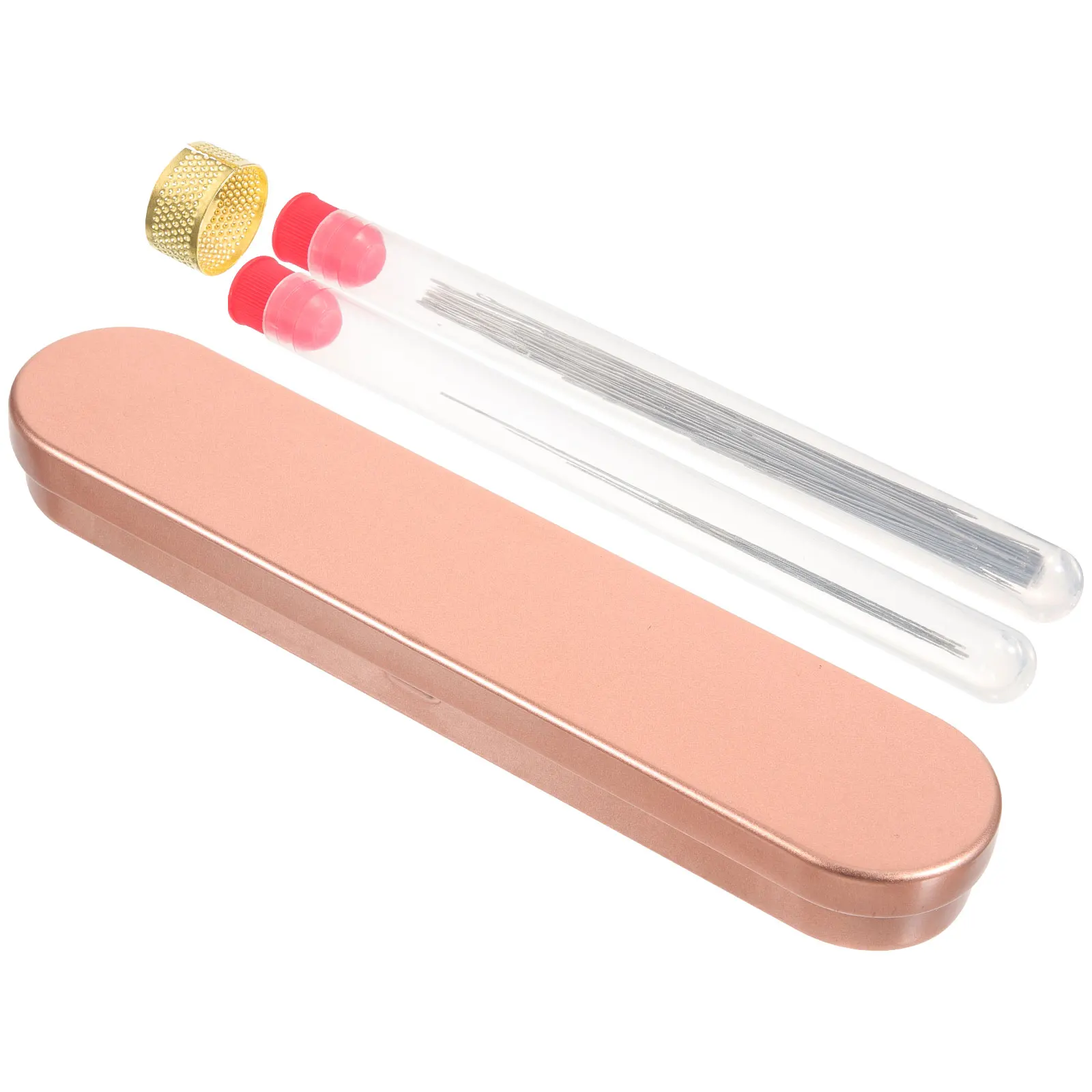 

1 set Thimble Beading Needle Tool Set Knitting Accessories Yarn Nickel Plated Diy Tools Hand Sewing Needles Embroidery Kits