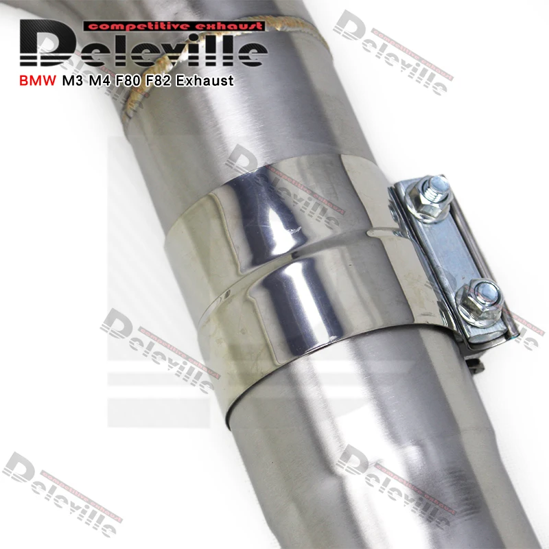 OEM Equal Length Mid Pipe for  M3/M4 F80/F82 3.0T 2015-2019 Single Exhaust System Stainless Steel Modified Exhaust