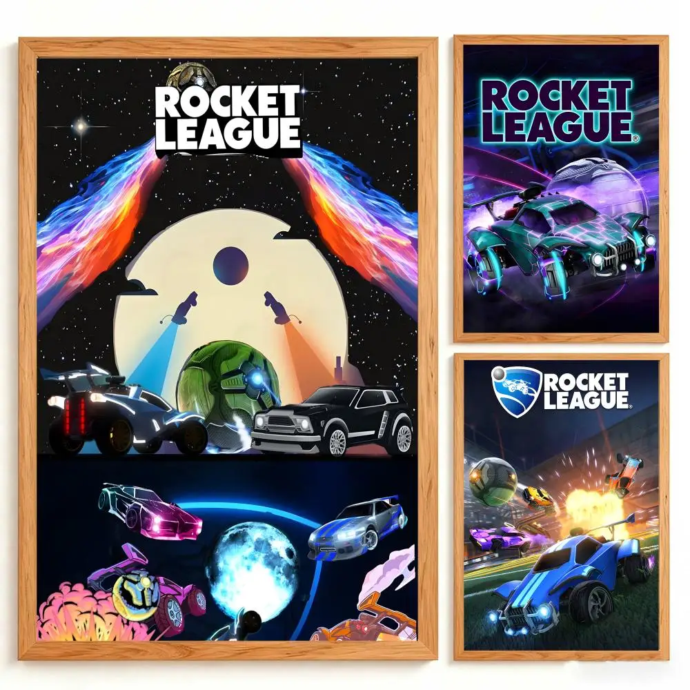 Game Rocket League Poster Wall Art Poster Prints Home Wall Decor Gift for Living Room, Bedroom Bar & Parlor