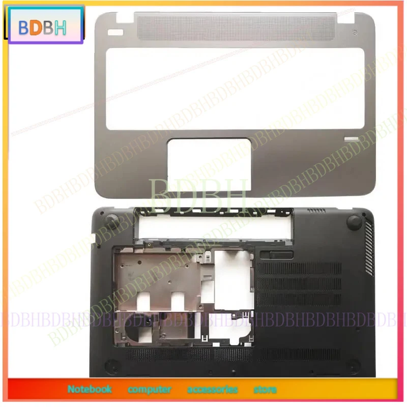 New For HP Envy 15-J 15J Palmrest Case 720570 -001 +Bottom Case 720534 -001 Silver