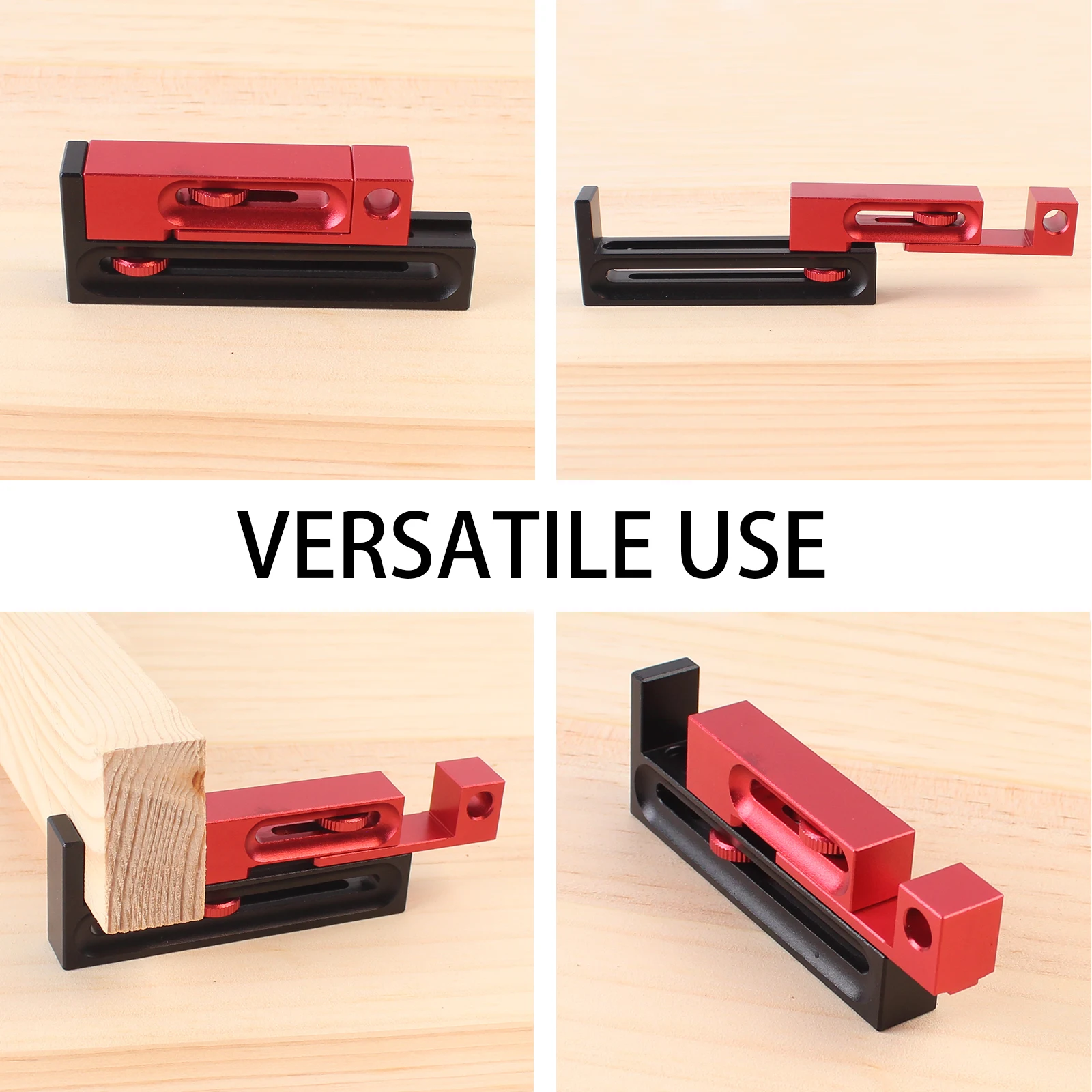 Imagem -03 - Table Saw Slot Adjuster Mortise e Tenon Tool Alumínio Alloy Movable Ruler Making Seam Adjustment Woodworking Tool