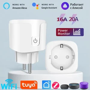 Smart Plug WIFI/Zigbee EU Smart Socket With Power Monitor Timing Voice Control Smart Home DIY Works Whit Alexa Google Home Alice