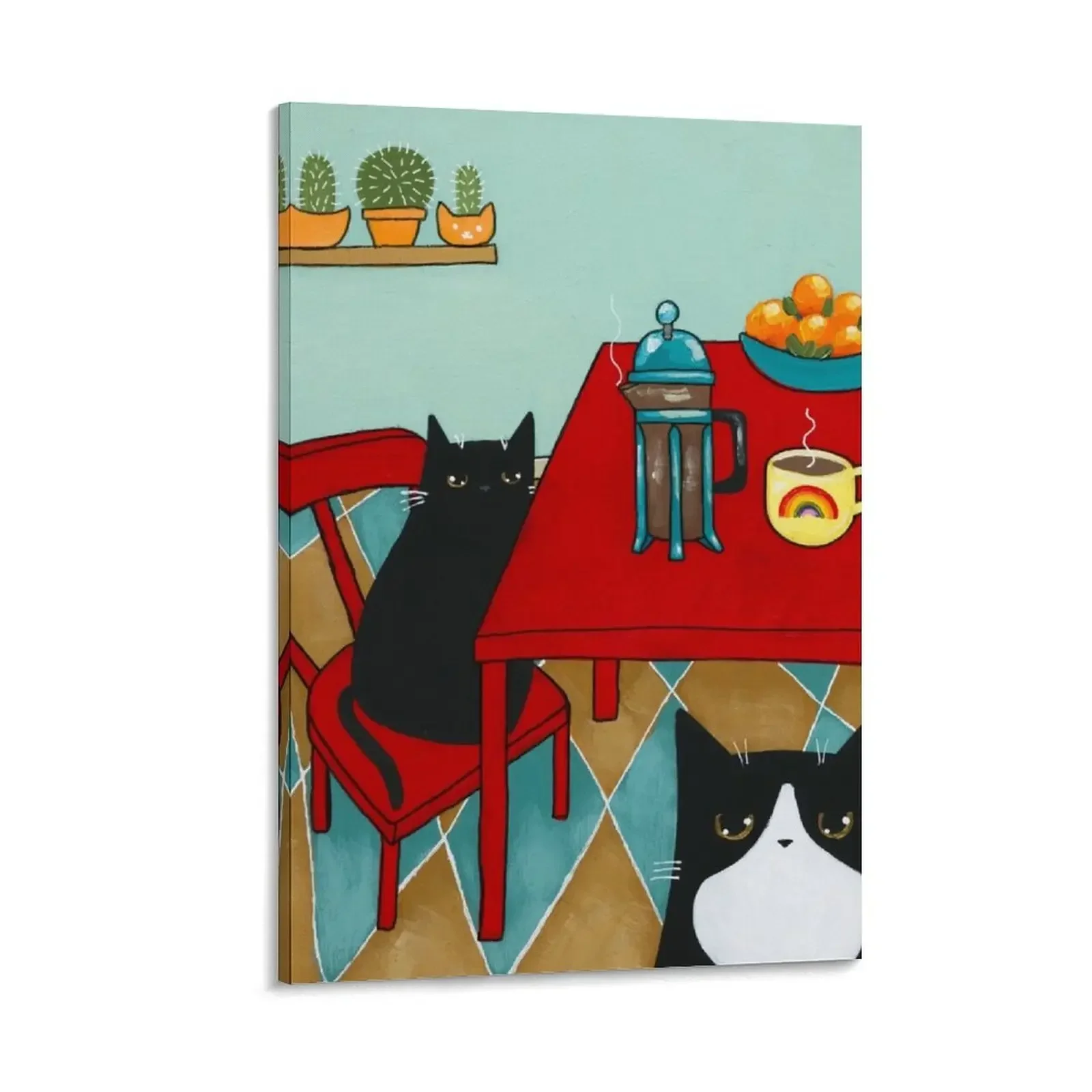 

Coffee Time Canvas Painting wall art accessories for home decor Wall decoration frame Bedroom deco