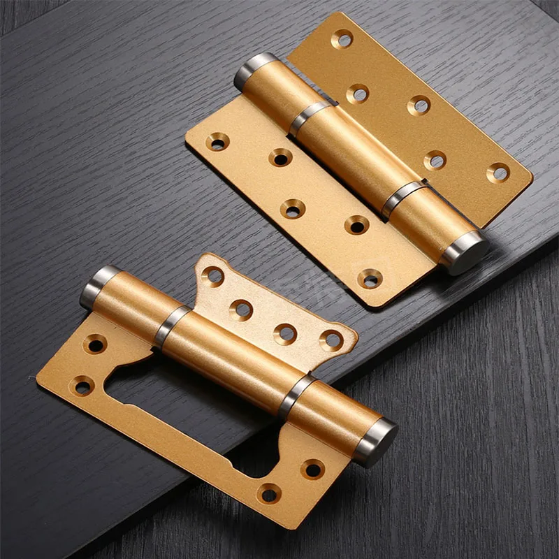 

Thickened Aluminum Alloy Hinges for Wooden Doors Hinges No Slotting Hydraulic Buffer Hinges Heavy Doors Strong Hinge with Screws